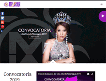 Tablet Screenshot of missmundonicaragua.com